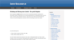 Desktop Screenshot of limited-gesellschaft.de